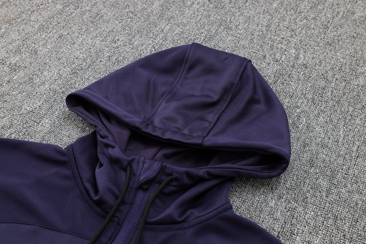 psg dark purple premium Football Tracksuit