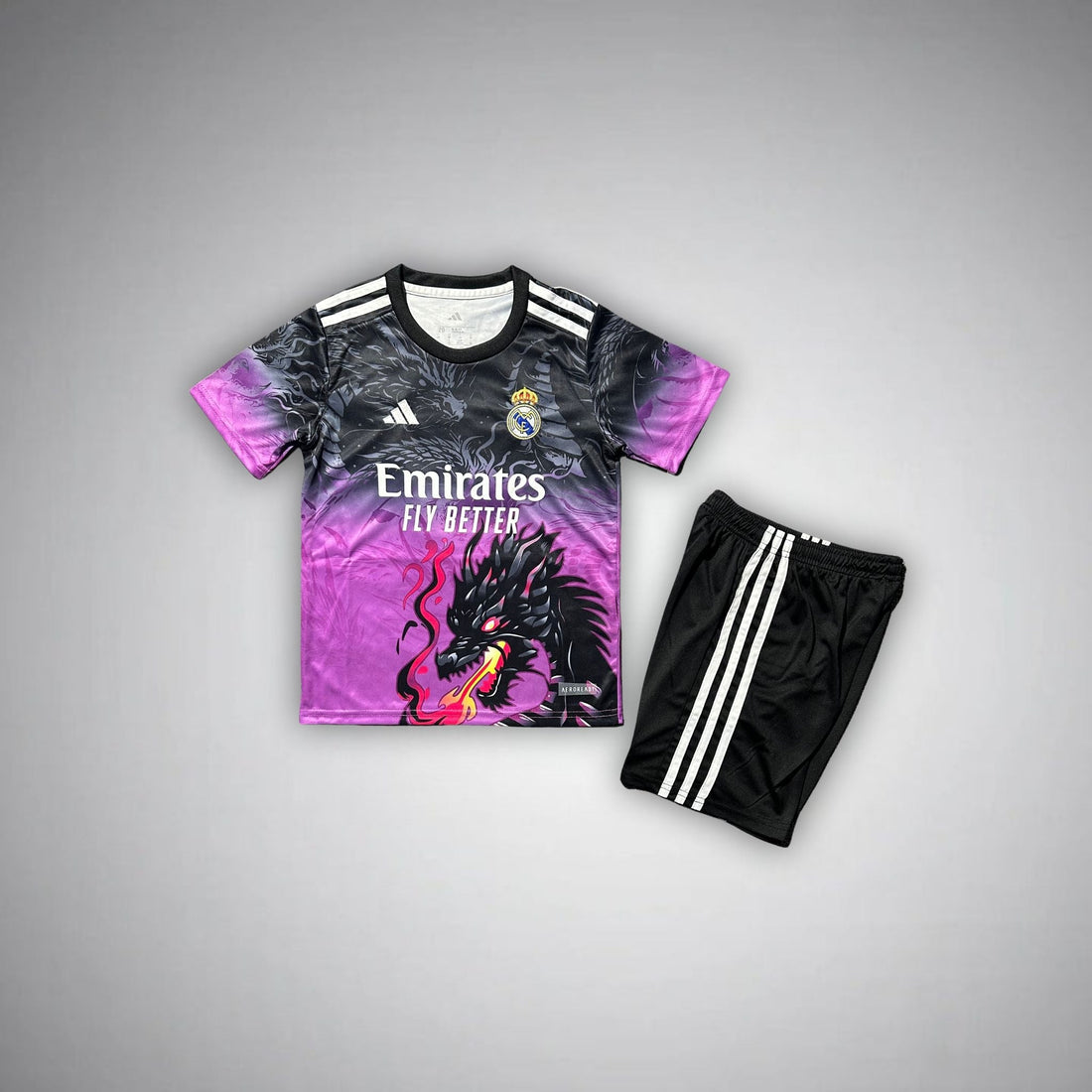 Real Madrid Kids Football Kit Amethyst Flame