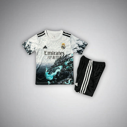 Real Madrid Kids Football Kit Emerald Flame