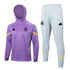 real madrid purple and white premium Football Tracksuit