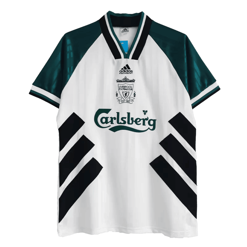 Camiseta retro visitante del Liverpool 1993/1995